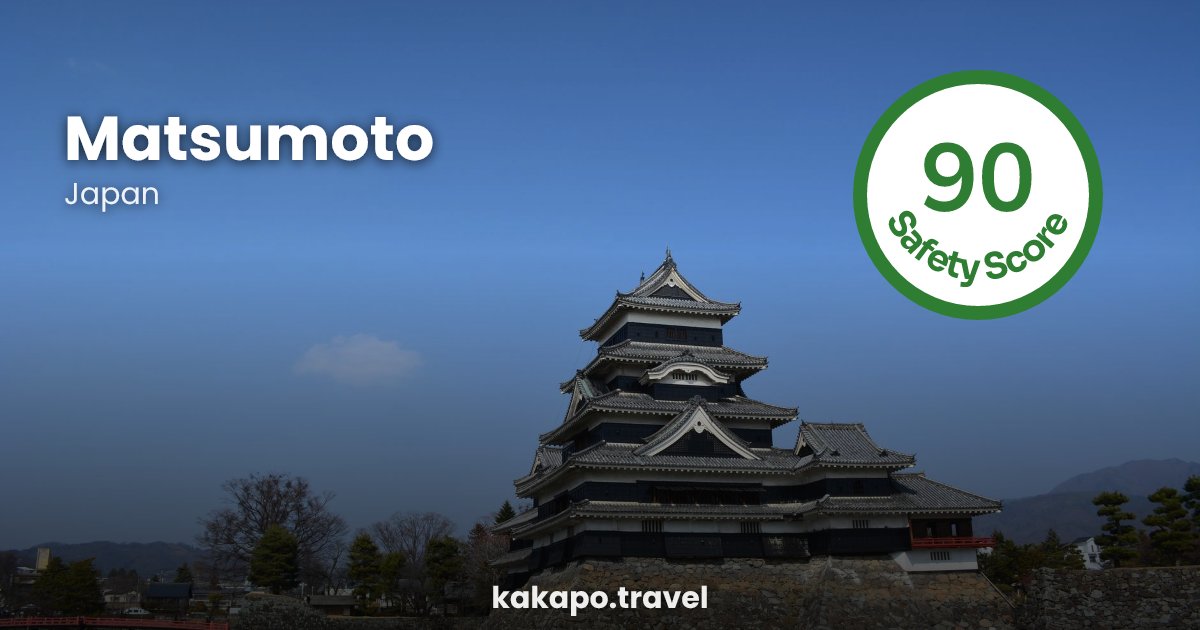Matsumoto, Japan — safety score 90 out of 100