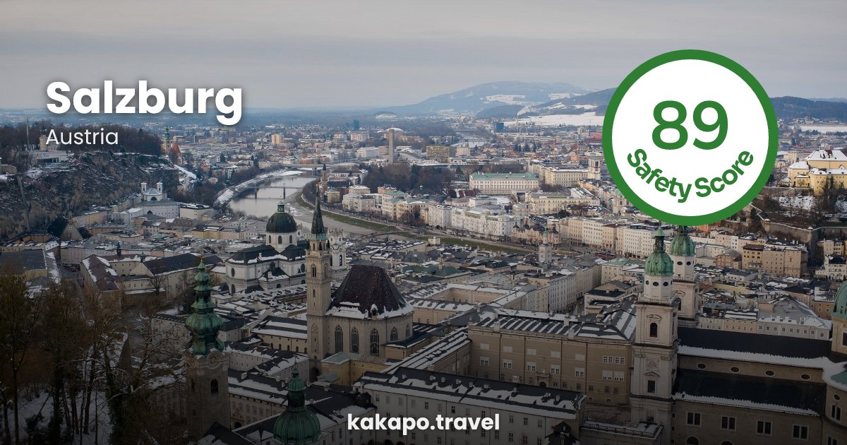 Salzburg, Austria — safety score 89 out of 100