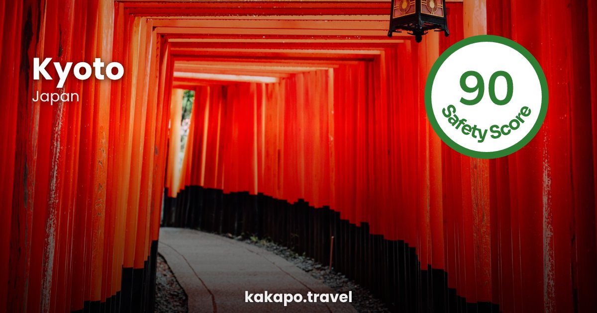 Kyoto, Japan — safety score 90 out of 100