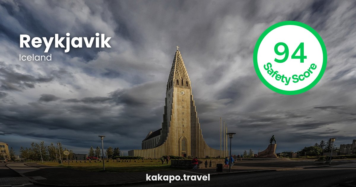 Reykjavik, Iceland — safety score 94 out of 100