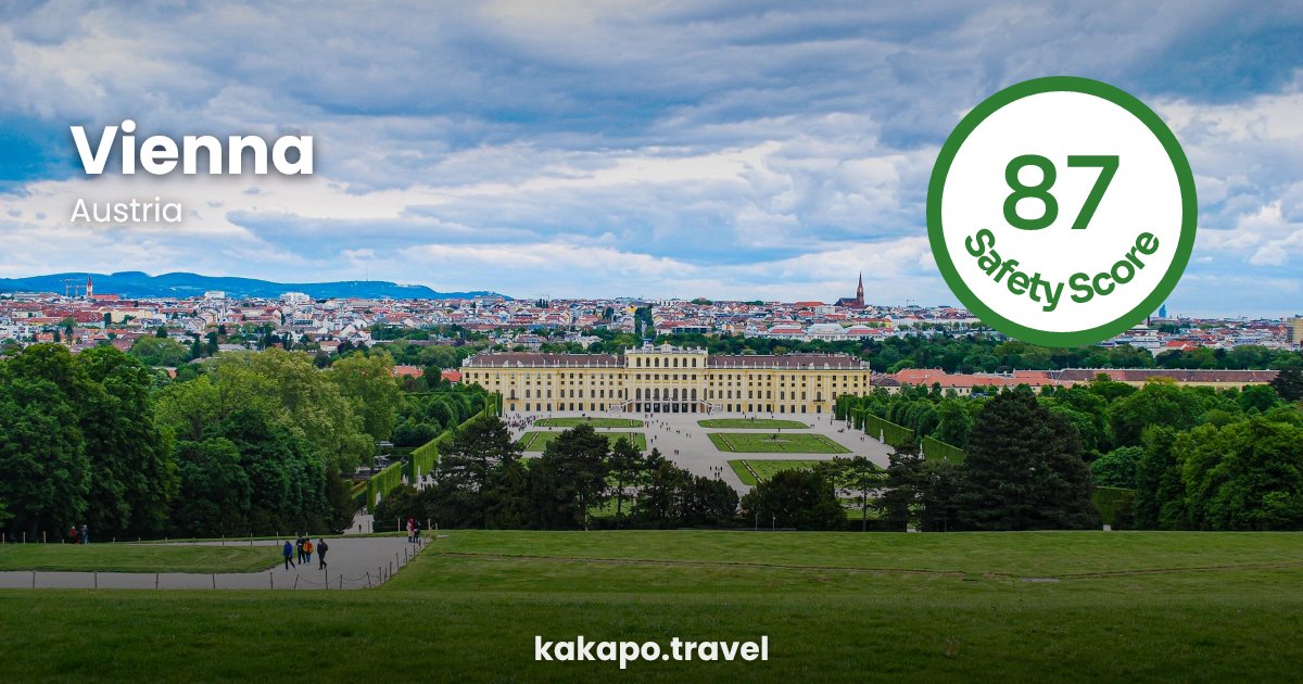 Vienna, Austria — safety score 87 out of 100