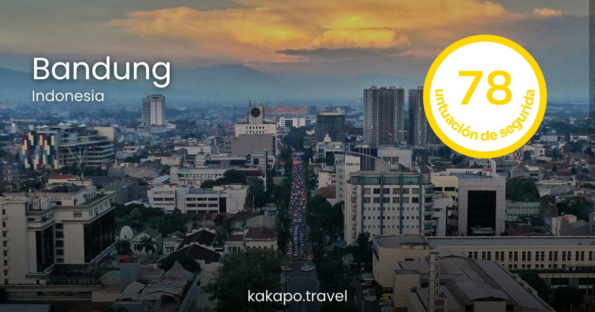 ¿Es seguro Bandung, Indonesia? Guía 2026
