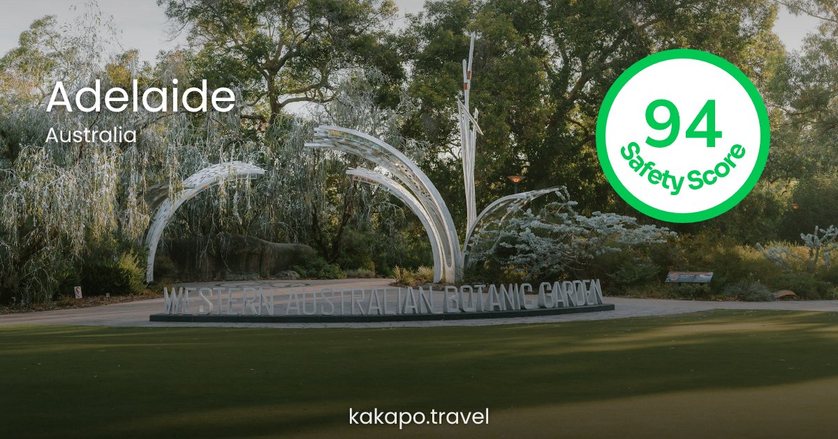 Is Adelaide, Australia safe? — Kakapo travel safety guide