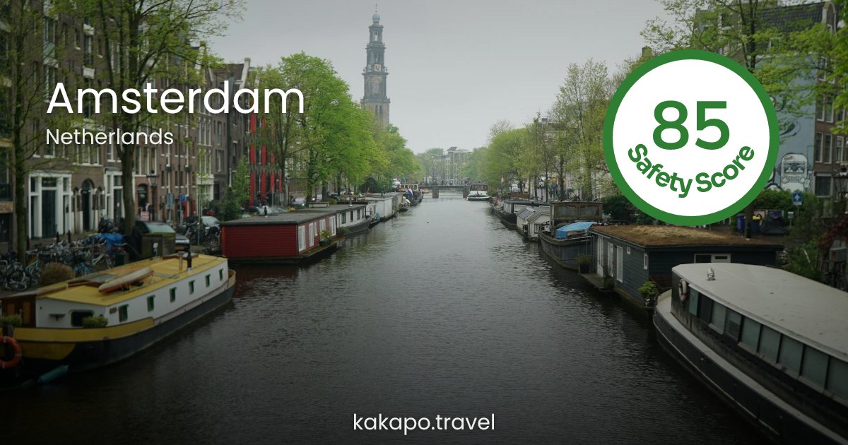Is Amsterdam, Netherlands safe? — Kakapo travel safety guide