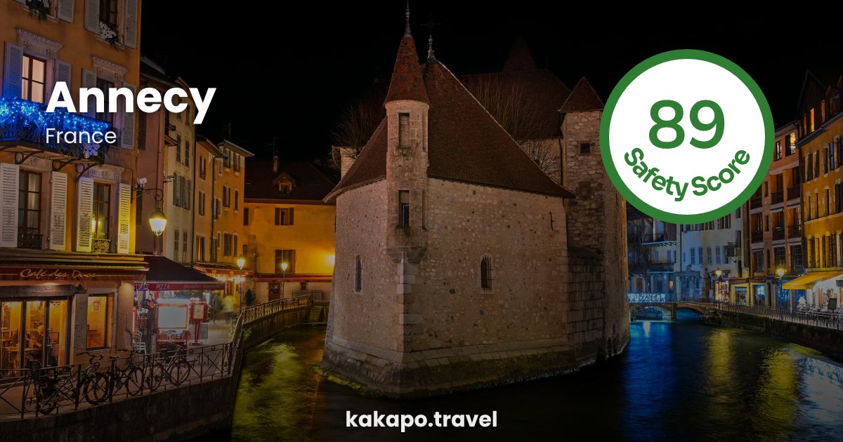Is Annecy, France safe? — Kakapo travel safety guide