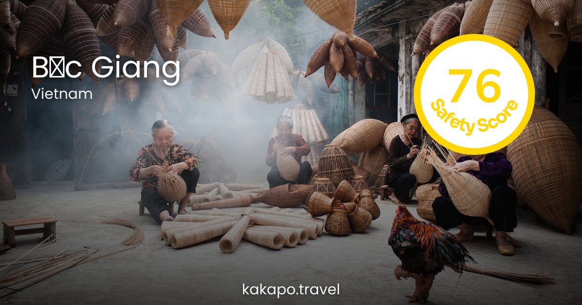 Is Bắc Giang, Vietnam safe? — Kakapo travel safety guide