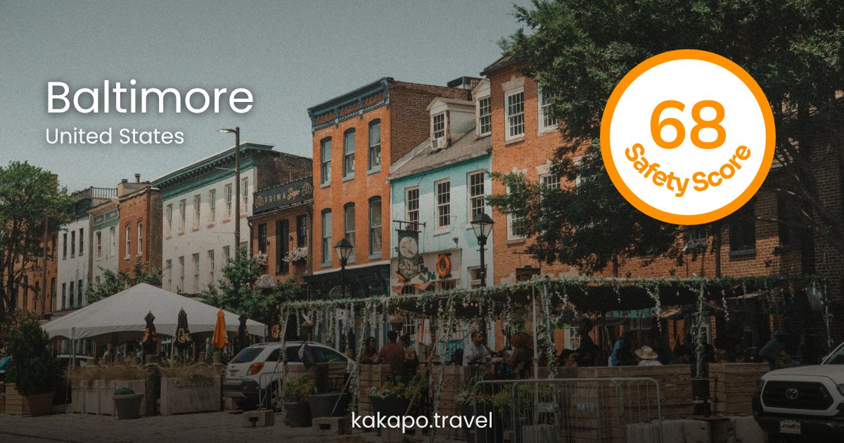 Is Baltimore, United States safe? — Kakapo travel safety guide