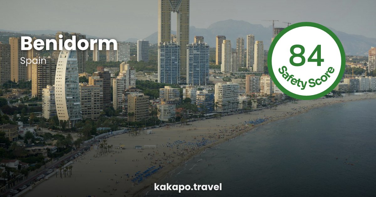 Is Benidorm, Spain safe? — Kakapo travel safety guide