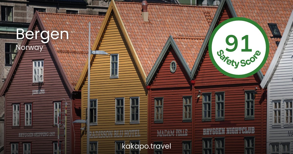 Is Bergen, Norway safe? — Kakapo travel safety guide
