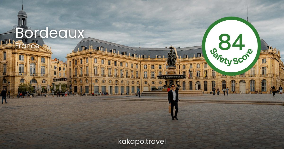 Is Bordeaux, France safe? — Kakapo travel safety guide