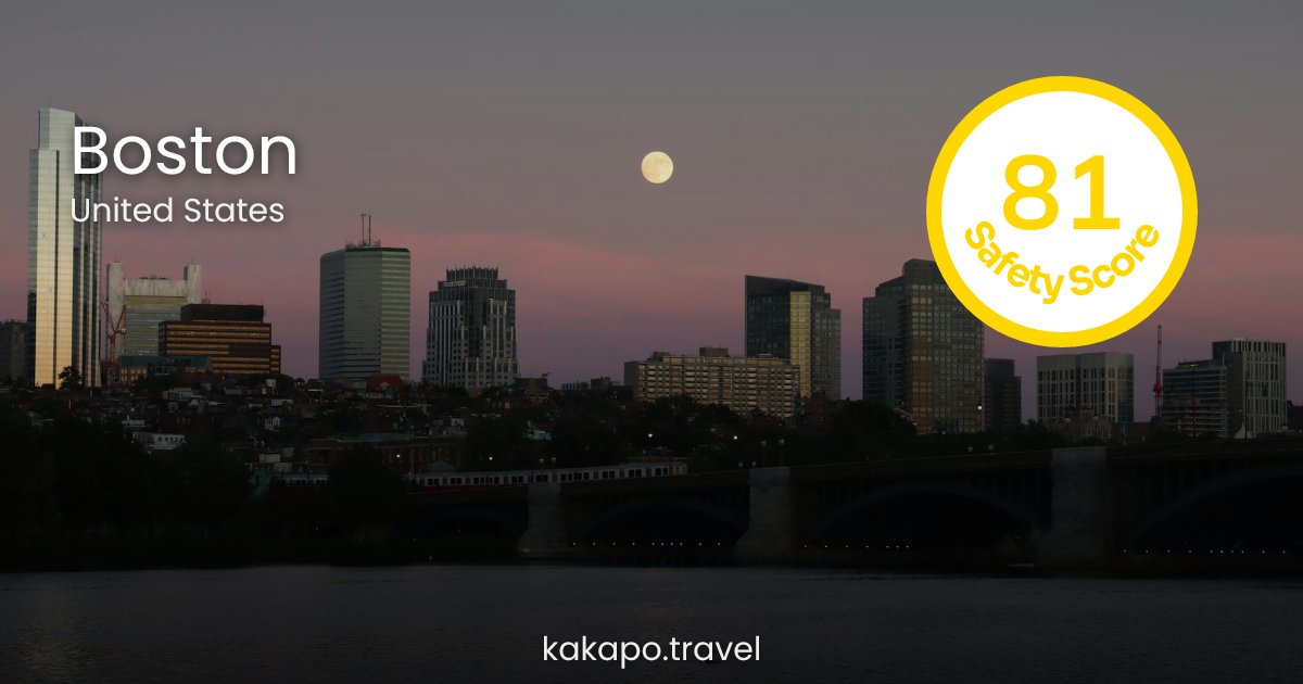 Is Boston, United States safe? — Kakapo travel safety guide