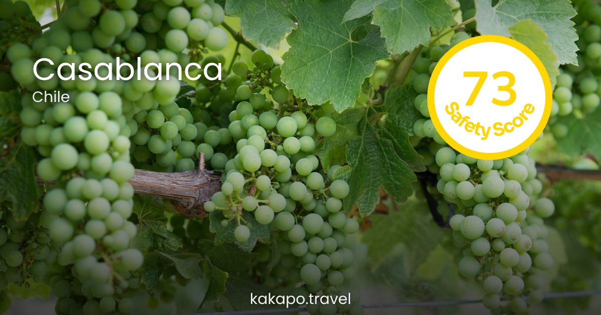 Is Casablanca, Chile safe? — Kakapo travel safety guide