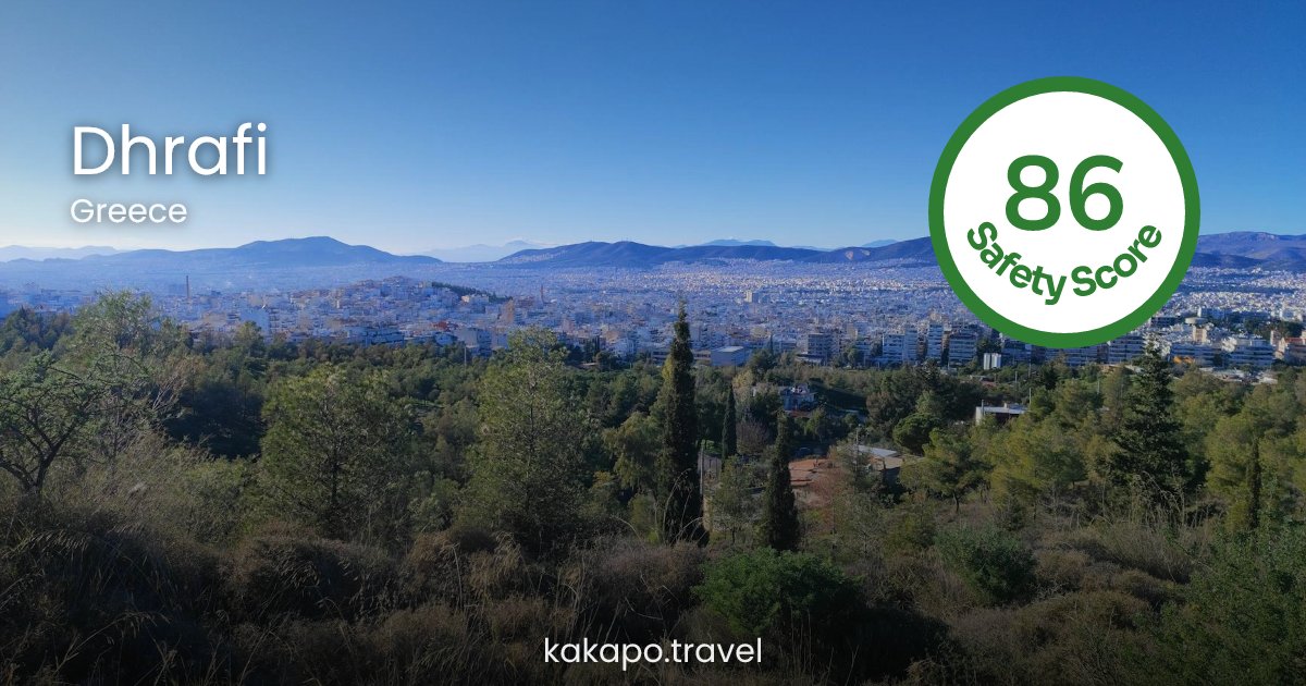 Is Dhrafi, Greece safe? — Kakapo travel safety guide