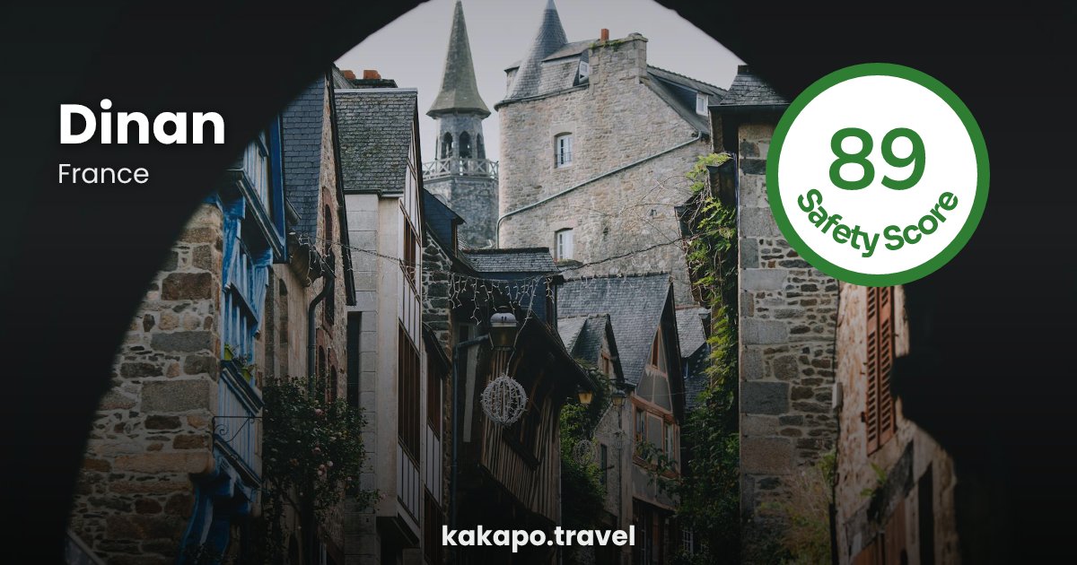 Is Dinan, France safe? — Kakapo travel safety guide