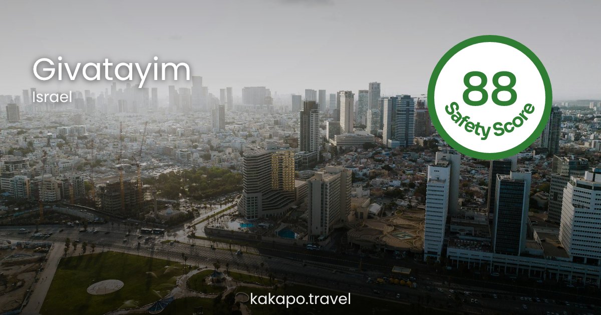 Is Givatayim, Israel safe? — Kakapo travel safety guide