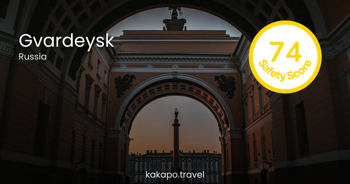 Is Gvardeysk, Russia safe? — Kakapo travel safety guide