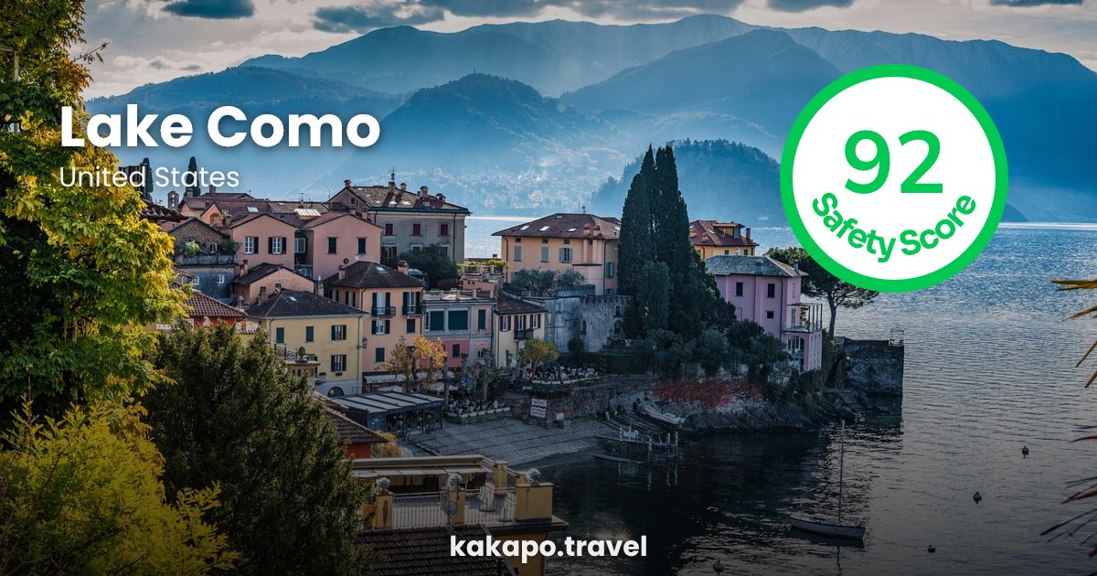 Is Lake Como, United States safe? — Kakapo travel safety guide