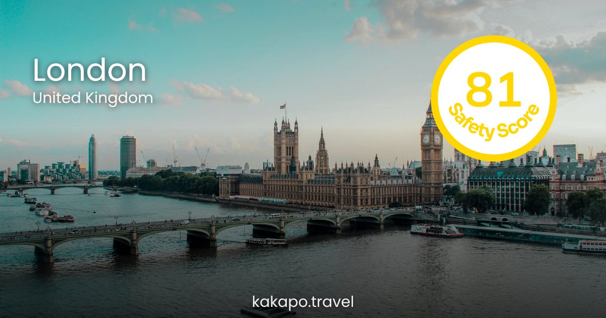 Is London, United Kingdom safe? — Kakapo travel safety guide