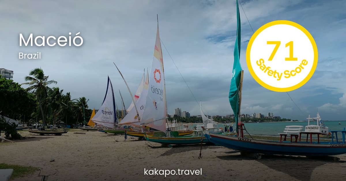 Is Maceió, Brazil safe? — Kakapo travel safety guide
