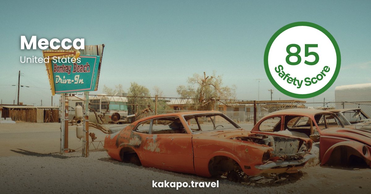 Is Mecca, United States safe? — Kakapo travel safety guide