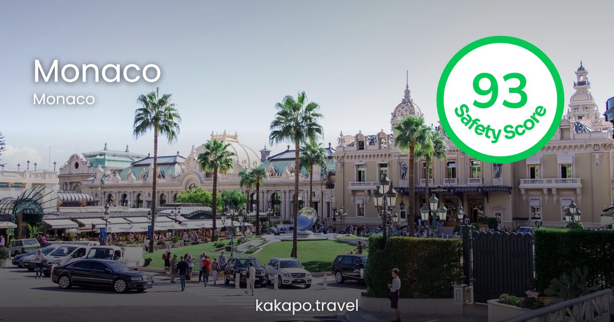 Is Monaco, Monaco safe? — Kakapo travel safety guide
