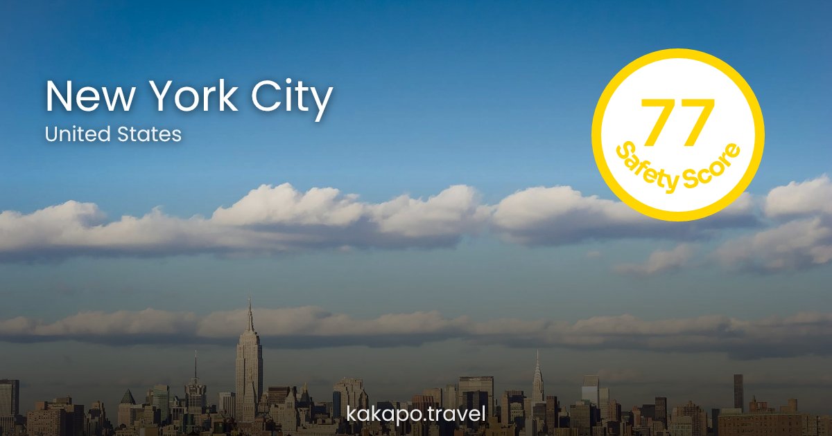 Is New York City, United States safe? — Kakapo travel safety guide