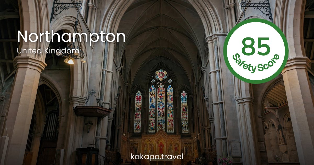Is Northampton, United Kingdom safe? — Kakapo travel safety guide