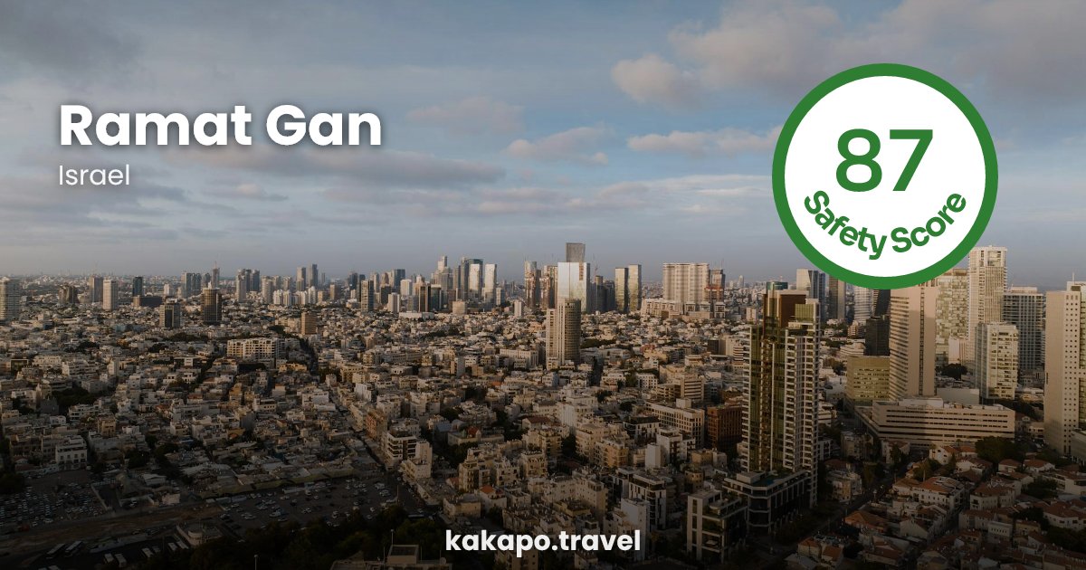 Is Ramat Gan, Israel safe? — Kakapo travel safety guide