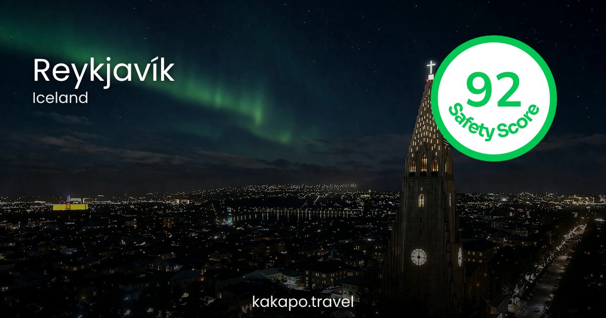 Is Reykjavík, Iceland safe? — Kakapo travel safety guide