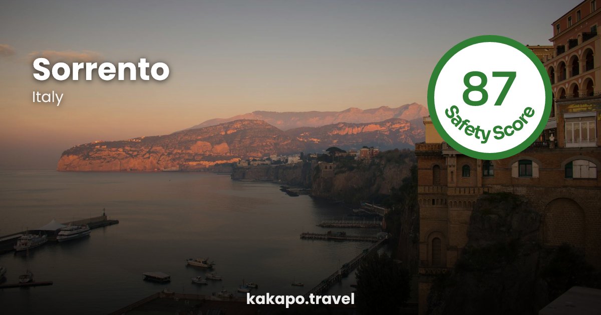 Is Sorrento, Italy safe? — Kakapo travel safety guide