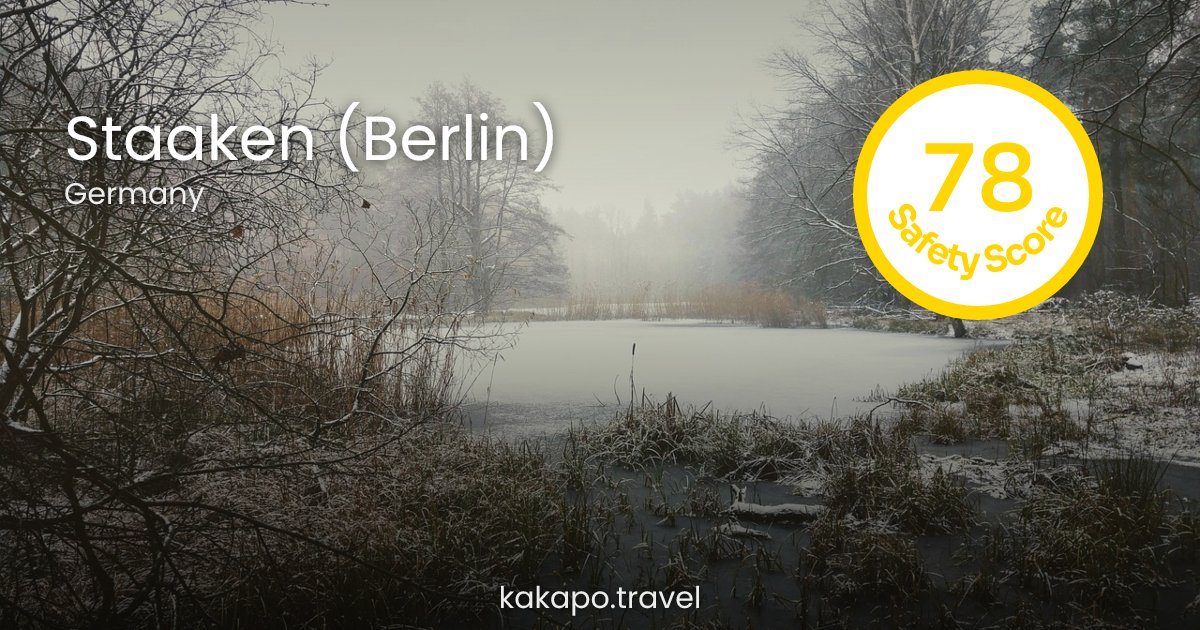 Is Staaken (Berlin), Germany safe? — Kakapo travel safety guide