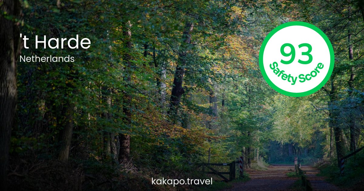 Is 't Harde, Netherlands safe? — Kakapo travel safety guide