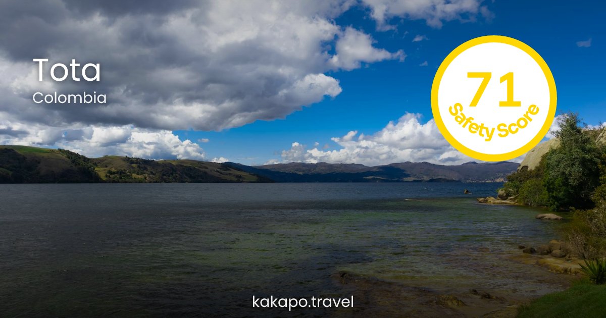 Is Tota, Colombia safe? — Kakapo travel safety guide