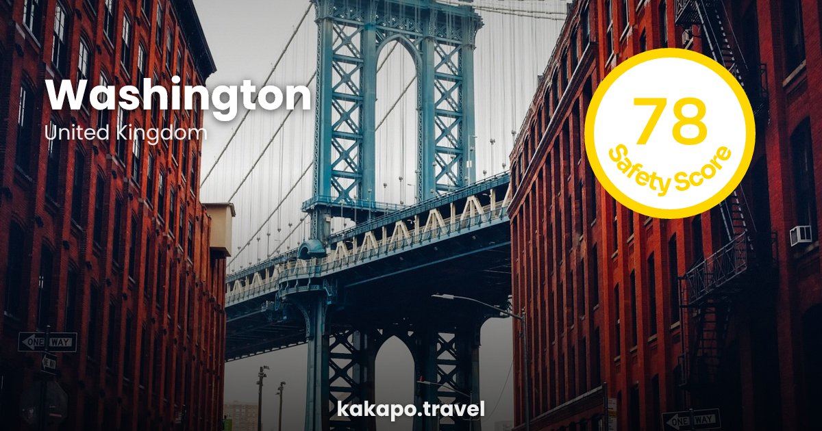 Is Washington, United Kingdom safe? — Kakapo travel safety guide