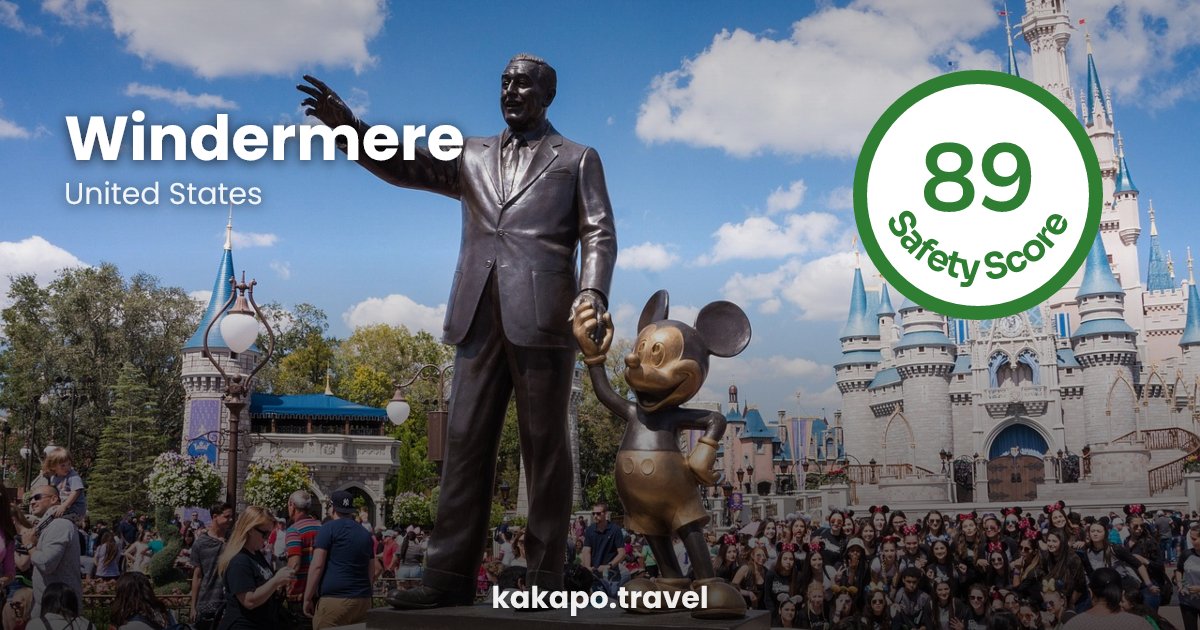 Is Windermere, United States safe? — Kakapo travel safety guide