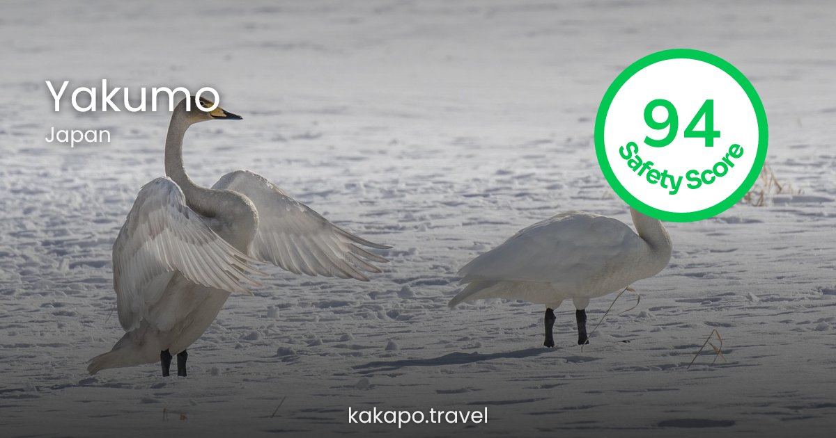 Is Yakumo, Japan safe? — Kakapo travel safety guide