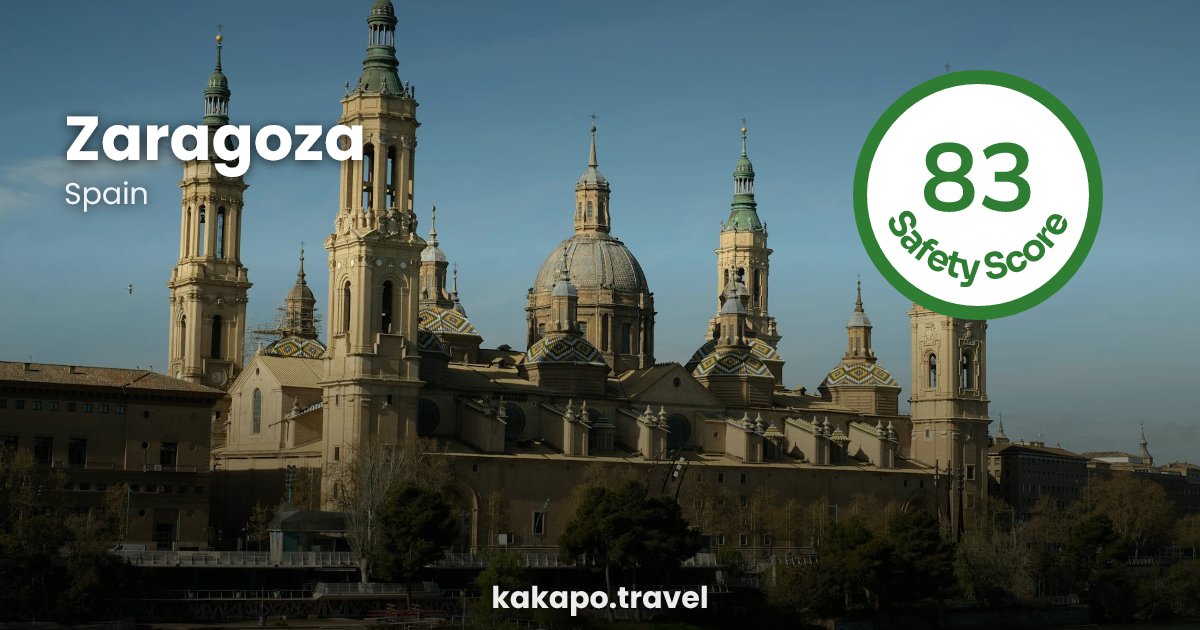 Is Zaragoza, Spain safe? — Kakapo travel safety guide