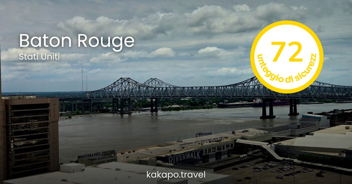 Baton Rouge, Louisiana è Sicura? Guida 2026