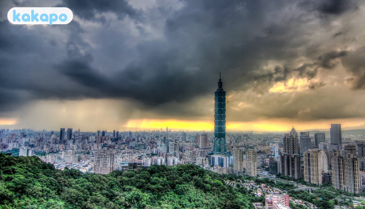 Typhoons — July to October in Taipei, Taiwan — Kakapo travel safety guide